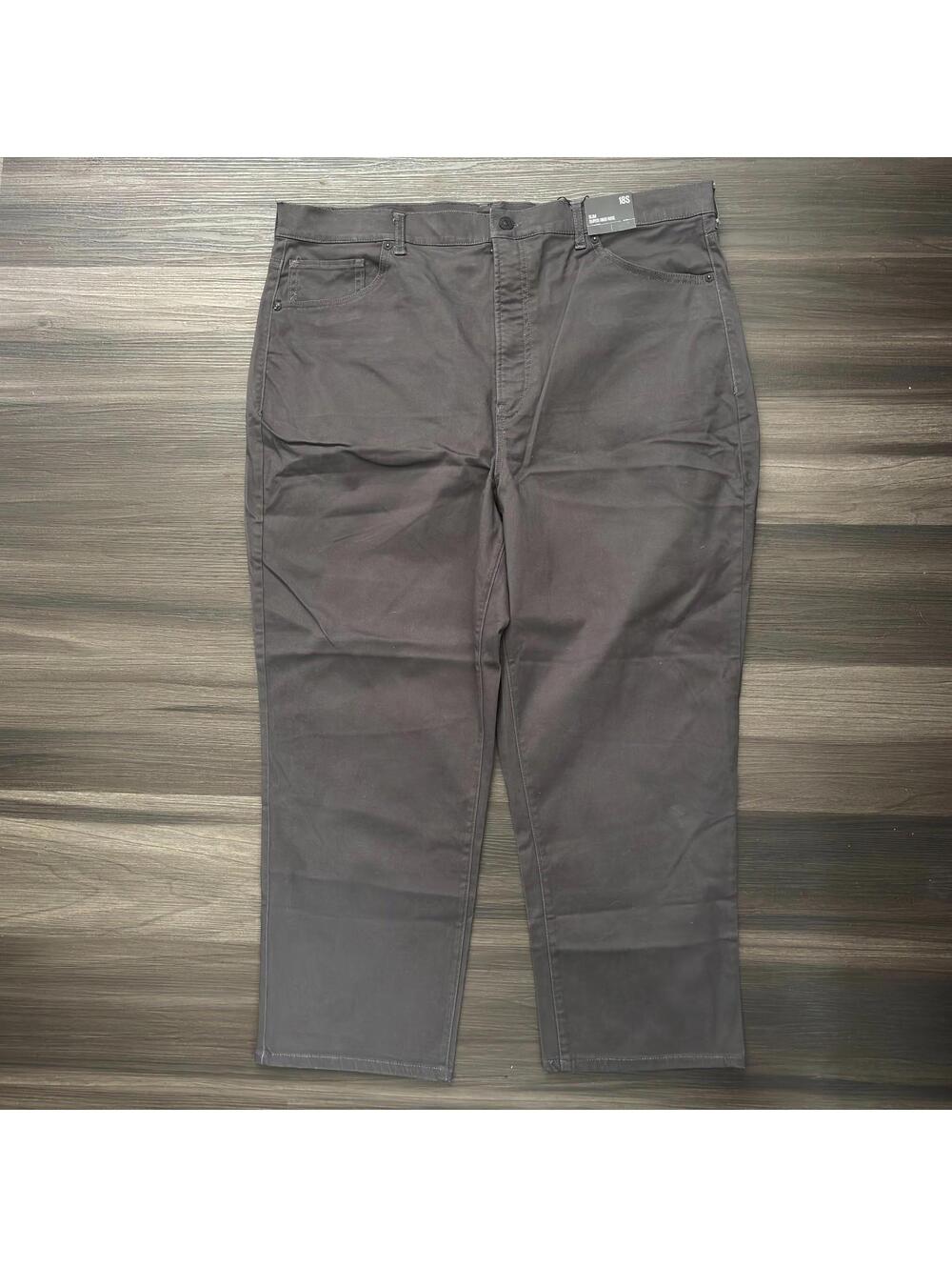 Express Slim Super High Rise Pants Size 18S Stretch Solid Gray
